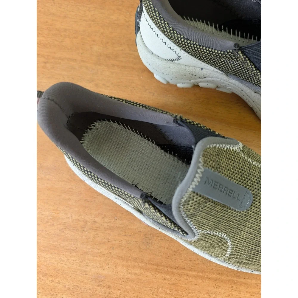 Merrell Jungle Moc Explorer Olive Green‎ Mesh Slip On Shoes J005592 Womens 6.5